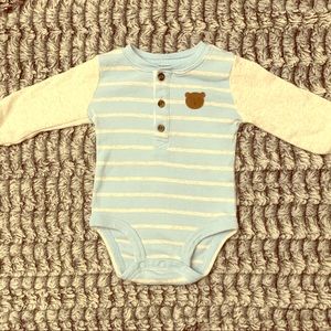 3M Baby Blue and White Bear Onesie